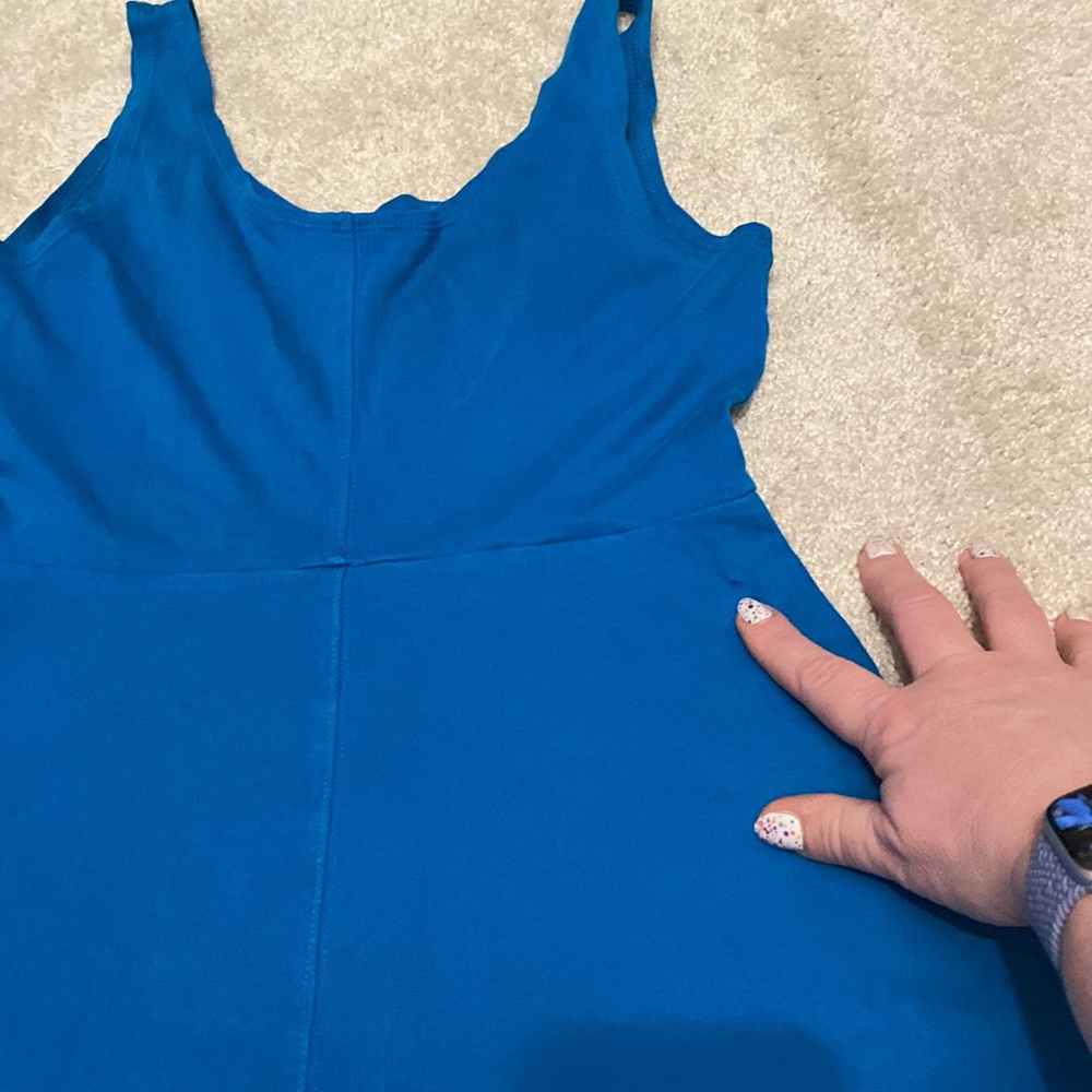 Gorgeous blue cotton tank dress - Picture 8 of 8